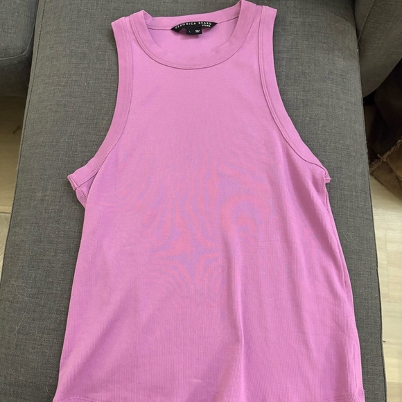 Veronica Beard Tops - Veronica Beard Jeans Purple Jordyn Ribbed Tank Top (size large)